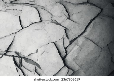 Gray grunge banner. Abstract stone background. The texture of the stone wall. Close-up. Light gray rock backdrop.