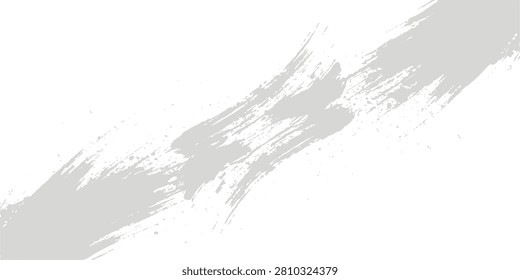 Gray grunge brush stroke, distressed paint streak, abstract brush texture, light gray paint swipe, subtle artistic brush mark. A flowing light gray brush sweep with broken dry-brush edges, delicate speckled details, and naturally faded coverage creates a refined handcrafted texture that balances softness, movement, and contemporary design appeal. Ideal for branding systems, editorial layouts, packaging mockups, presentation slides, website graphics, stationery products, social media templates, and minimalist creative projects.