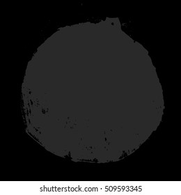 gray grunge circle design template shape. Vector illustration