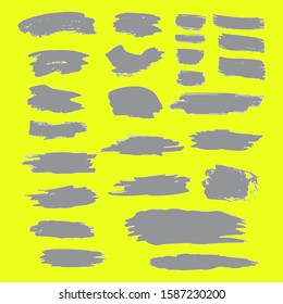 Gray Grunge Element. Batik Brush. Watercolor Painting. Distress frame. Dirty Art Graffiti. Distress Brushes. Grunge Texture. Brush Banner. Distress Wallpaper. Dirty Brushes. Splash Banner.