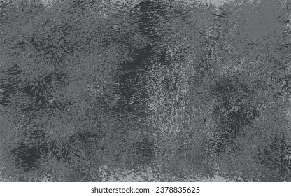 Gray grunge material background monochrome with gloomy metal covered with corrosion for advertising design or desktop wallpaper vector illustration