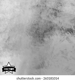 Gray grunge texture, vector background