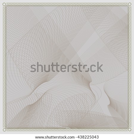Gray guilloche on a light blue background