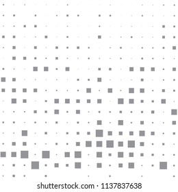 Gray halftone of halftone dots on white background