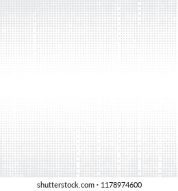 Gray Halftone of halftone dots on white background