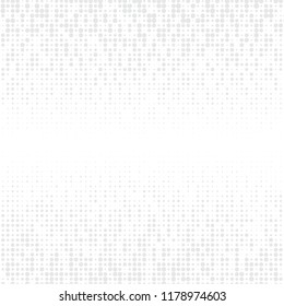 Gray Halftone of halftone dots on white background