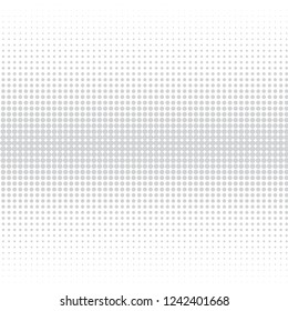 Gray Halftone of halftone dots on white background for text 