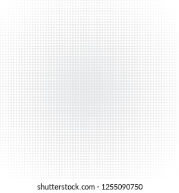 Gray Halftone of halftone dots on white background for text 