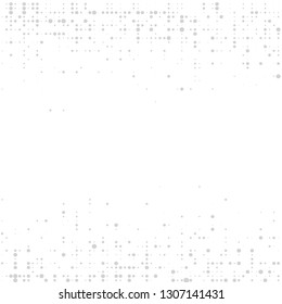Gray Halftone of halftone dots on white background for text 