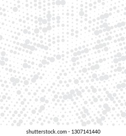 Gray Halftone of halftone dots on white background for text 