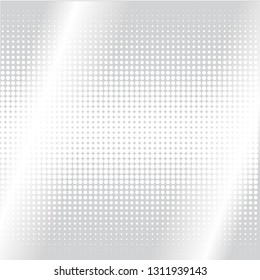 Gray Halftone of halftone dots on white background for text 