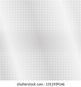 Gray Halftone of halftone dots on white background for text 