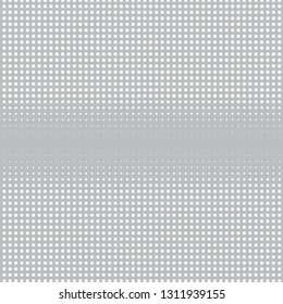 Gray Halftone of halftone dots on white background for text 