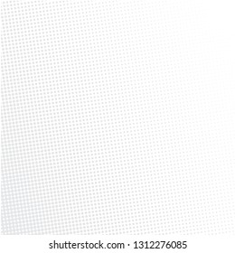 Gray Halftone of halftone dots on white background for text 