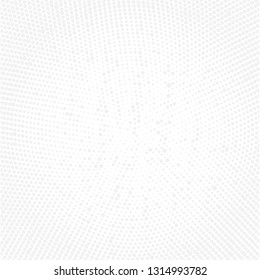 Gray Halftone of halftone dots on white background for text 