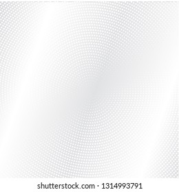 Gray Halftone of halftone dots on white background for text 