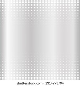 Gray Halftone of halftone dots on white background for text 