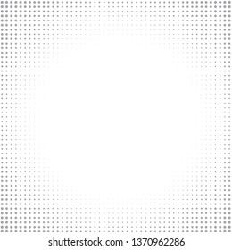 Gray Halftone of halftone dots on white background for text 