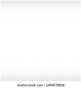 Gray Halftone of halftone dots on white background