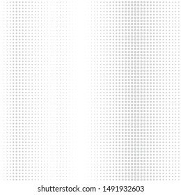 Gray Halftone of halftone dots on white background for text
