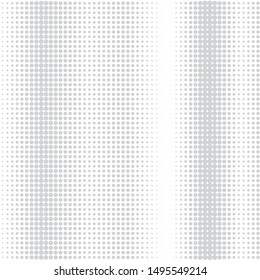 Gray Halftone of halftone dots on white background for text 