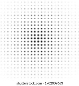 Gray Halftone of halftone dots on white background for text