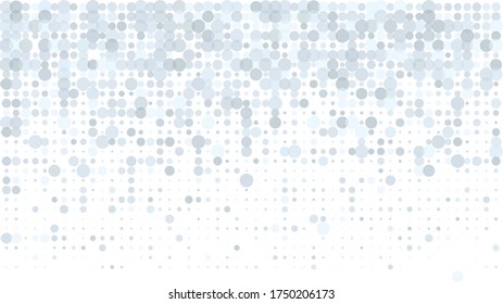 Gray Halftone of halftone dots on white background for text