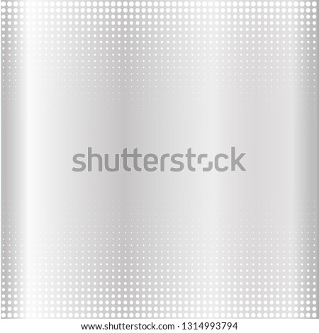 Gray Halftone of halftone dots on white background for text 