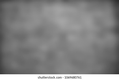 Gray Halftone effect. Silver blurred background. Monochrome grunge texture. Abstract vector illustration.
