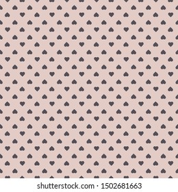 Gray heart printed on light pink background - Fabric clothing designs