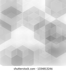 gray hexagon background 