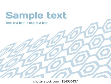 Gray hexagon pattern on the white background
