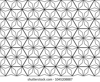 Gray hexagon star icon, grey geometric flower logo, seamless pattern design, silver gradient banner, abstract polygon background, bright white wallpaper.