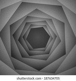 Gray hexagons abstract background