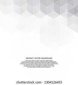 gray hexagons. presentation template