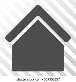 Gray Home toolbar pictogram. Vector pictogram style is a flat symbol on diagonal hatch transparent background.