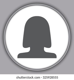Gray  human profile picture
