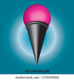 
gray ice cream con with si...intage vector clip art is he graphic arts,refers to pre-made images used to illustrate any medium
