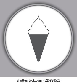 Gray Ice cream icons 