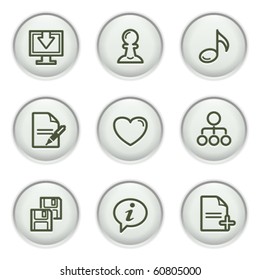 Gray icon with button 10