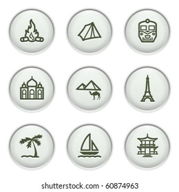 Gray icon with button 22