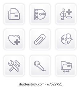 Gray icon with buttons 11