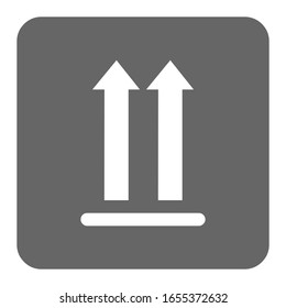 Un icono gris. Indica dónde está la parte superior