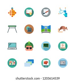 gray icon set. vector set about depth perception, towel, virtual reality and laptop icons set.