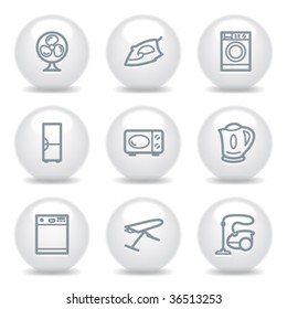 Gray icons set 18