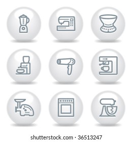 Gray icons set 19
