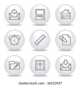 Gray icons set 27