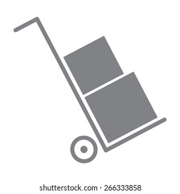 gray Icons set shipping and delivery