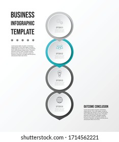 Gray infographic with business icons. Diagram. Vector