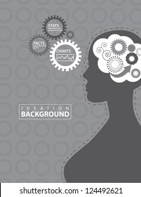 Gray Infographic Elements Icons Symbols EPS 8 Vector